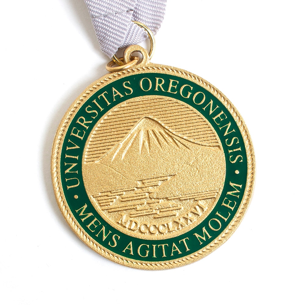 Oregon Seal, Honor Medallion, Metal, Grad, Latin Honors, Medallion, 116869, Silver